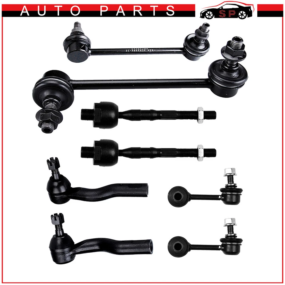 Rear Sway Bars Front Tie Rod Links Suspension Kit for 2006- 2009 Mercury Milan — 第 1/1 张图片