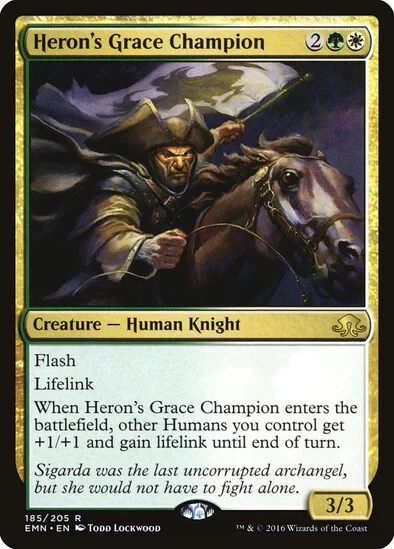 HERON'S GRACE CHAMPION (EMN) Eldritch Moon - MTG - LP - Image 1 of 1