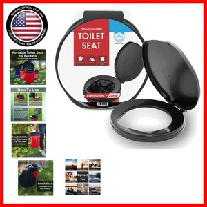 Lightweight Toilet Seat for 5 Gallon Bucket - Ideal for Camping & Emergencies - Picture 1 of 8