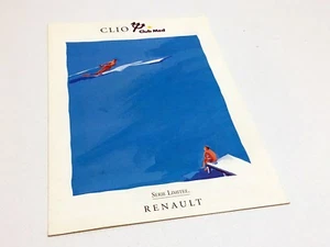 Brochure Renault Clio Club Med Edizione Limitata 1993 - Francese - Foto 1 di 1