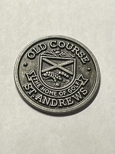 Vintage Rare St. Andrews Old Course 1" Coin Style Golf Marker - Fife, Scotland - Picture 1 of 1