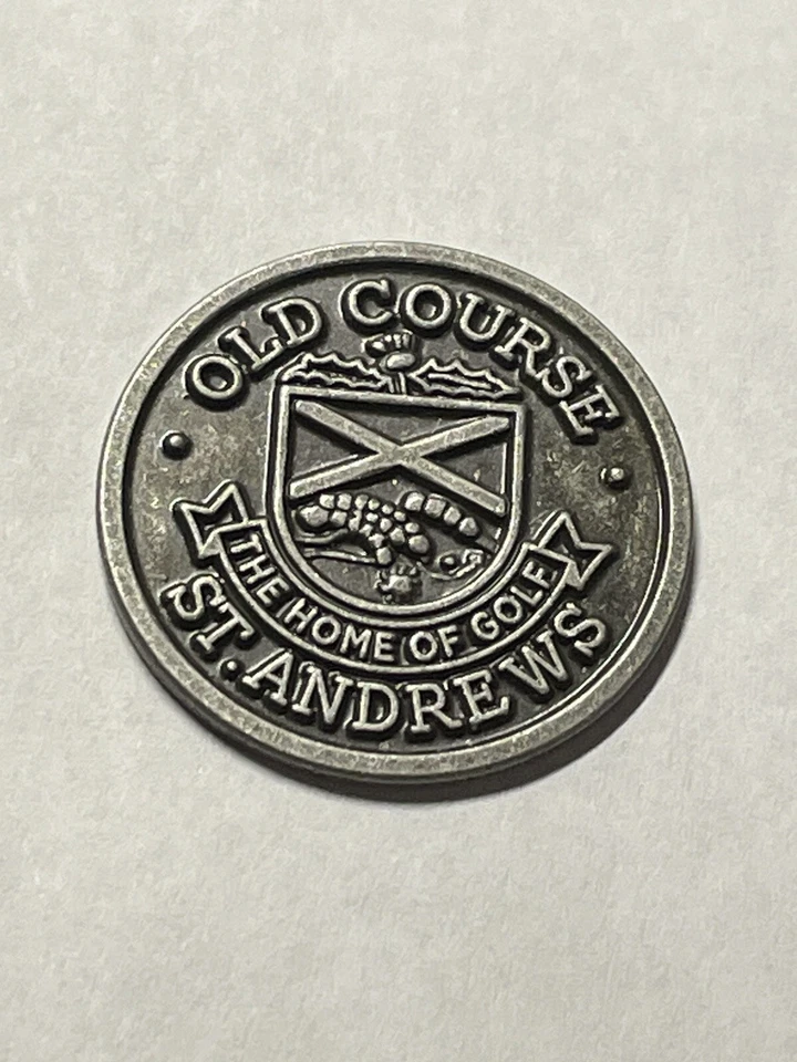 Marcador de golf estilo moneda de 1" vintage raro St. Andrews Old Course - Fife, Escocia Foto 1 de 1
