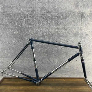 Vintage Fuji Finest Frame Set 53 54 cm 700c 70s CRMO Lugged Steel Race Bike 123 - Picture 1 of 23