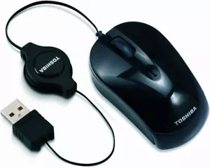 Retractable Mini USB Corded Wired Mouse for Window 11 10 8 Notebook Laptop - Picture 1 of 1