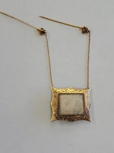 Antique Late Georgian 14k Yellow Gold Braided Hair Brooch Pin - Picture 1 of 13