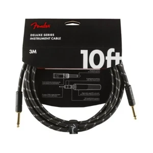 FENDER Deluxe Instrument Cable 3m Black Tweed ❘ Kabel ❘ Gitarrenkabel ❘ Klinke - Imagen 1 de 1