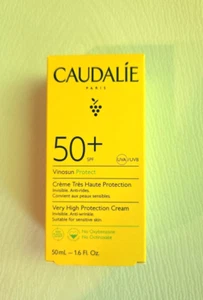 Caudalie Vinosun 50 SPF Anti-Wrinkle Very High Protection Face Cream 1.6 fl oz - Picture 1 of 6