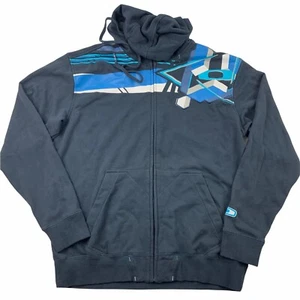 Oakley Men’s Medium Shoulder Square Icon Logo Full Zip Hooded Sweatshirt $75 EUC - Picture 1 of 9
