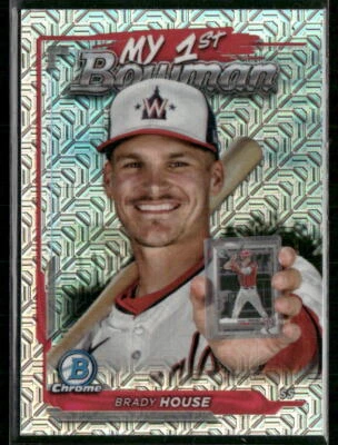 2024 Bowman Chrome Mojo Refractor My 1st Brady House # M1B-39 Nationals - Image 1 of 2