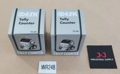 *BRAND NEW* [2] Desk TC-08 Tally Counter w/ Metal Base Counts To 9999 + Warranty - Image 1 of 4