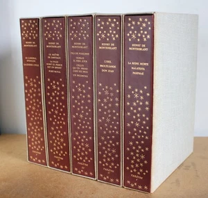 Théâtre Henry de Montherlant 1966 EO NUM 5 volumes COMPLET Lithographies - Picture 1 of 10