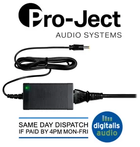 Pro-Ject High Power IT three pin power supply for Turntable ground connection - Picture 1 of 3