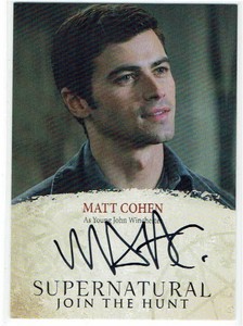 Supernatural Seasons 4-6 Autograph Card MCO Matt Cohen as Young John Winch ester