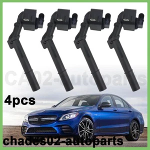 4 pack Ignition Coil fit for Benz W205 C117 W213 C300 C350E CLA250 GLA250 GLC300 - Picture 1 of 5
