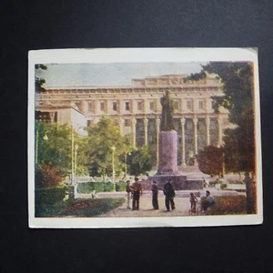 RUSSIA/USSR 1957 Post Card Tashkent Monument to Alisher Navoi Stamp Mi#1205 - Picture 1 of 2