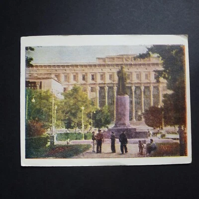 RUSSIA/USSR 1957 Post Card Tashkent Monument to Alisher Navoi Stamp Mi#1205 - Image 1 of 2