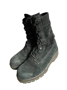 Bates Men's Black Leather Durashock Safety Toe Combat Boots US 7M ASTM F2413-05 - Picture 1 of 11