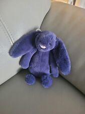 Jellycat Small Navy Blue Bashful Bunny Rabbit Plush Soft Toy NWOT