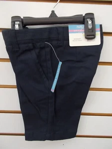 Girls Nautica Navy Uniform Stretch Skinny Shorts Size 4 - 5 - Picture 1 of 4