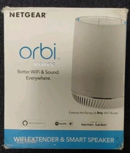 Open Box! Netgear Orbi Voice Wi-Fi Range Extender and Smart Speaker RBS40V - Picture 1 of 1