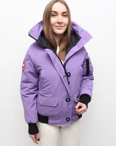 Women's CANADA GOOSE Chilliwack Bomber Down Puffer Jacket RARE Size S - Picture 1 of 16