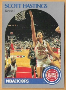 Pistones Scott Hastings Detroit #105 NBA Hoops 1990-91 - Imagen 1 de 2