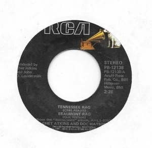 CHET ATKINS & DOC WATSON * 45 * Tennessee Rag * 1980 * VG++/ NM * RCA USA ORIG. - Picture 1 of 4