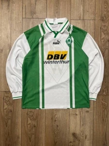 Werder Bremen 1996 - 1997 Home football Puma Long sleeve Jersey size M - Picture 1 of 14
