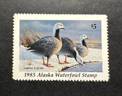 WTDstamps - 1985 ALASKA - State Duck Stamp - Mint OG NH - Image 1 of 2