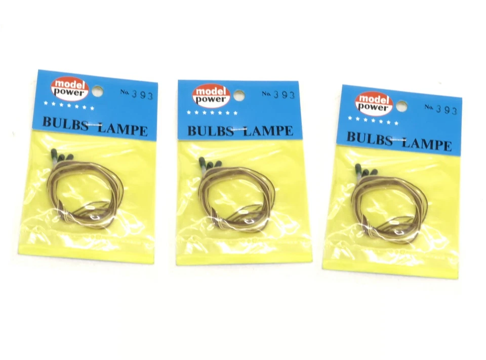 Model Power No.393 3.5v Grain of Wheat Green Bulb, 3pcs (9 bulbs) - Image 1 of 1