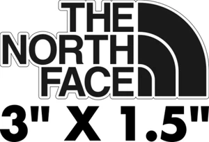 THE NORTH FACE DECAL STICKER TRUCK SUV INDOOR OUTDOOR 3" X 1.5" FREE SHIPPING - Picture 1 of 2
