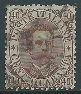 1889 REGNO USATO UMBERTO I 40 CENT - S45-2 - Picture 1 of 1