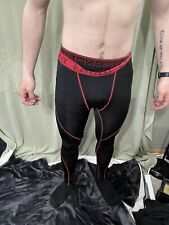 Tesla Thermal Baselayer Compression Pants - Large - Black/Red