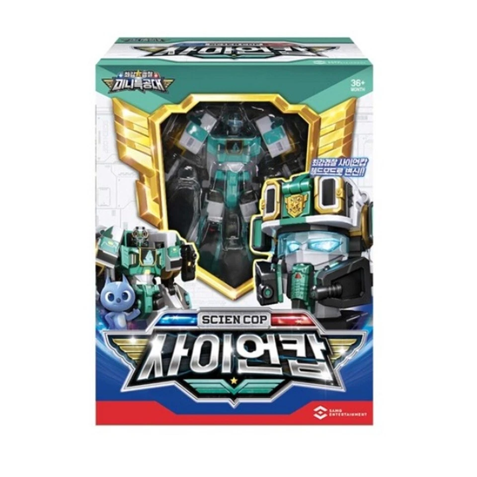 Miniforce Super Cops SCIEN COP Green Rescue Police Transforming Robot TOY - Image 1 of 4