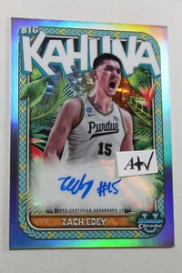 2023 ZACH EDEY BIG KAHUNA AUTO Refractor BOWMAN U BEST BASKETBALL #BKAZE - Imagen 1 de 5