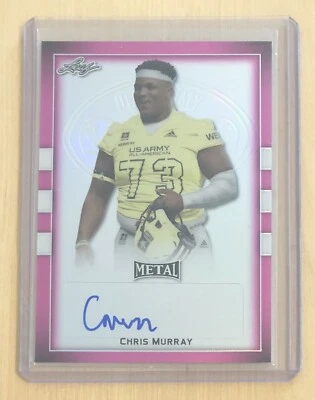 Chris Murray 2018 Leaf Army Metal Pink Auto 15/20 UCLA Bruins - Image 1 of 2