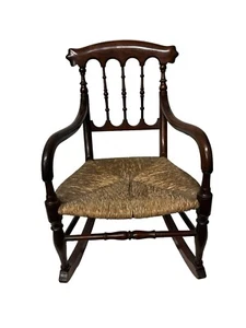 Antique Early 19th Century Child’s Rocking Chair Stunning Northeast Style - Picture 1 of 11