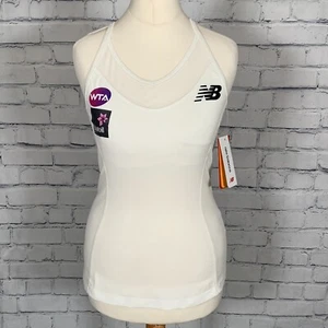 New Balance Sports WTA Vest Sports Top White Ladies Size S Gym Workout Support - Picture 1 of 14