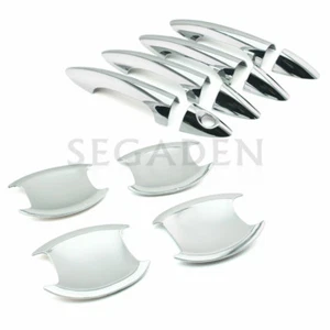 Cubierta de captura de manija de puerta cromada + cuenco apto para HYUNDAI Accent Verna i25 Solaris - Imagen 1 de 3