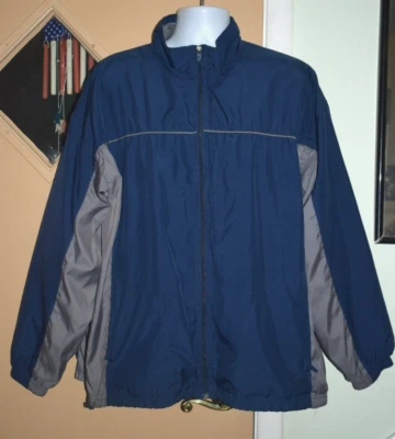 Athletic Works Basic Coat Fine Mesh-Lined Men's Sz XL (46/48) Navy Gray - Image 1 of 4