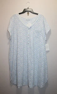 CAMISÓN EILEEN WEST 100% ALGODÓN JERSEY FLORAL BLANCO Y MULTICOLOR TALLA 2X - Imagen 1 de 6