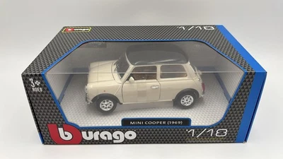  BBU1812036 Bburago Mini Cooper 1969 1/18 - Immagine 1 di 3