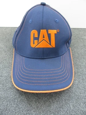 Boné chapéu Caterpillar Inc CAT azul laranja adulto ajustável tamanho único - Imagem 1 de 4
