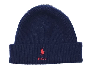 Polo Ralph Lauren Men's Lightweight Wool Blend Navy Blue Beanie - Picture 1 of 7