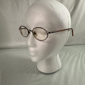 Vintage Calvin Klein CK 245 Bronze Oval Brille Brillengestell Italy - Frames Only - Bild 1 von 14