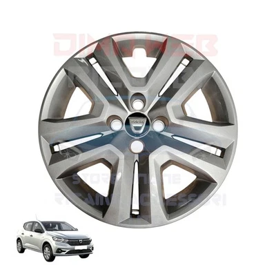 COPPA RUOTA COPRICERCHIO PER DACIA SANDERO III DAL 2021 16" BORCHIA R16 PLATTO - Immagine 1 di 4