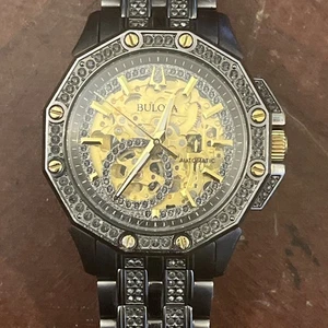 Reloj Hombre Bulova Octava Cristal Automático Esqueleto Acero Inoxidable 98A293 42mm L22 - Imagen 1 de 10