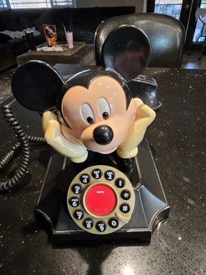 Teléfono de Escritorio Mickey Mouse Segan Telemania Retro De Colección Foto 1 de 4