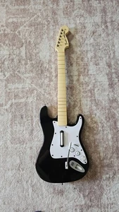 Rock Band Guitar PS3 Fender Stratocaster Wireless 822151 No Dongle Black - Picture 1 of 3