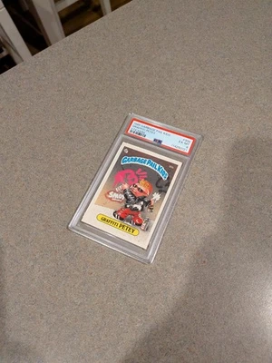 PSA 6 EX-MT 1985 Garbage Pail Kids GRAFFITI PETEY #30b MATTE OS1 STICKER CARD - Image 1 of 2